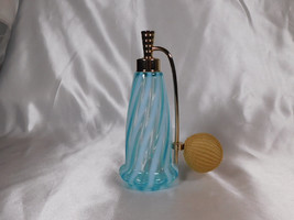 Baby Blue Striped Perfume Atomizer # 23079 - £33.26 GBP