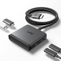 USB C Hub, uni 4 Ports USB C Splitter USB C to USB C Hub Multiport Adapter for L - £32.76 GBP