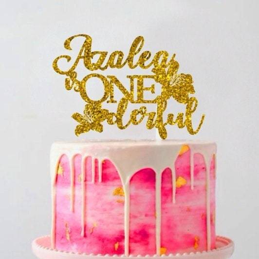 ONEderful Custom Birthday Cake Topper || Any Name Cake Topper - $7.00