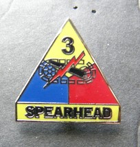 SPEARHEAD ARMY 3RD ARMORED DIVISION LAPEL PIN BADGE 1 INCH - $5.74