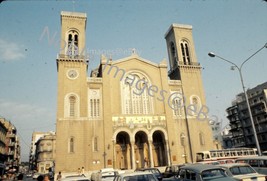 1971 Metropolitan Cathedral Exterior Bus Cars Athens Ektachrome 35mm Slide - £2.77 GBP