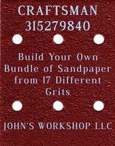 Build Your Own Bundle CRAFTSMAN 315279840 1/4 Sheet No-Slip Sandpaper - 17 Grits - $0.99