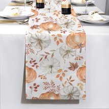 Peach Pumpkins | Thanksgiving Table Runner 72x13 – 100% Polyester, Rusti... - $16.97