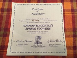 Norman Rockwell “Spring Flowers” Gorham Plate Collectible - $23.38