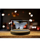 LED Base included | Red Spotted Purple Insect Crystal Engraving - Unique 3D - €22,46 EUR+
