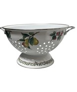 Gourmet Harvest By Noritake 10-7/8 Colander Strainer Enamel Fruit Patter... - $23.38