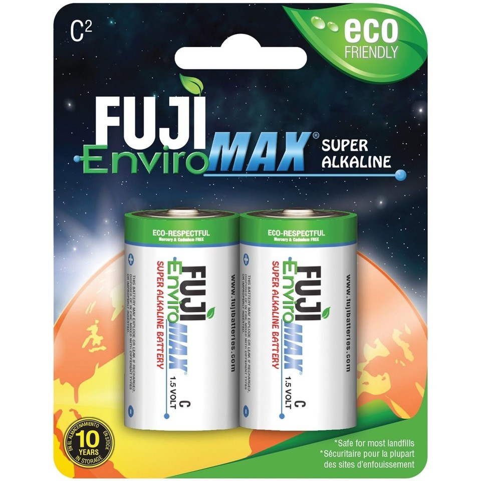 FUJI ENVIROMAX 4200BP2 EnviroMax C Super Alkaline Batteries, 2 pk Item image 3