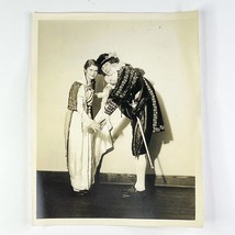 Vintage 20s 30s Photo Couple Costume Halloween CDV Sepia 3.5” - £4.39 GBP