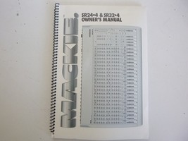 Owner&#39;s Manual for Mackie SR24-4 &amp; SR32-4 Mixer - $18.38