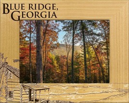 Blue Ridge Georgia Laser Engraved Wood Picture Frame Landscape (8 x 10)  - £42.34 GBP