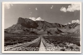 Approaching Guadalupe Mtns On US 62 Between El Paso TX And Carlsbad Postcard Q23 - £7.12 GBP