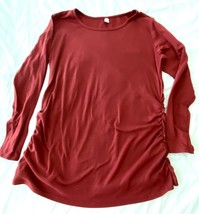 Large Maternity Lightweight Maroon Color Sweater 38 In Chest 25 In Long - £9.39 GBP
