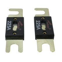 Audiopipe 225 Amp 32V Gold Plated ANL Car Audio Fuse Pair AP-ANL-225A - £20.29 GBP