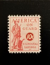 1941 10c U.S. Postal Savings Stamp, America on Guard Scott PS11 Mint F/V... - $2.99