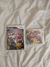Case and Manual Only NO GAME Super Smash Bros 3ds &amp; Brawl Nintendo Wii Authentic - £14.65 GBP