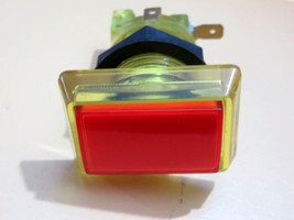 Rectangular Button With Microswitches And Lamp For Arcade JAMMA Machine - €4,83 EUR