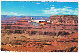 Arizona Postcard Airplane Over Grand Canyon Zoroaster Temple Angel&#39;s Gate - £1.71 GBP