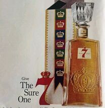 1964 Seagrams 7 Crown Whiskey Holiday Liquor Advertisement Distillery DW... - €21,51 EUR