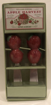 NEW Williams Sonoma Apple Harvest Spreaders cheese butter Knives Set of 2 - £13.11 GBP