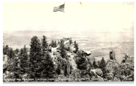 RPPC Sanborn Postcard S-1031. Flagpole from Cheyenne Lodge, Broadmoor Colorado - £15.44 GBP