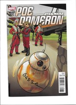 Poe Dameron 1 Variant Cover 2016 Marvel Comics signed by Charles Soule - $28.03