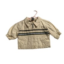 Gymboree Boys Infant baby Size 0 6 months Tan Beige Khaki Full Zip Jacke... - $6.85