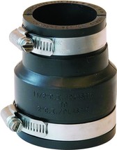 NEW FERNCO P1056-215  2&quot; X 1 1/2&quot; PVC RUBBER BLACK FLEXIBLE COUPLING - $15.99