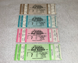 IRON MAIDEN 4 UNUSED 1987 CONCERT TICKETS KIEL OPERA HOUSE ST LOUIS USA ... - £23.90 GBP