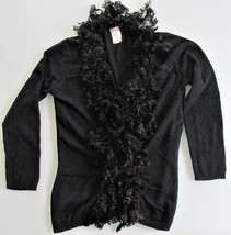 XOXO Women&#39;s Faux Feather Cardigan Sweater Size Small - $30.00