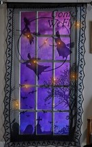 Disney Hocus Pocus Light Up Lace Panel Door Window Decor Led - £29.50 GBP