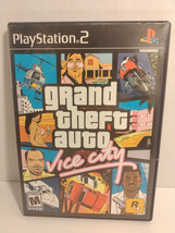 Sony Playstation 2 Grand Theft Auto Vice City 2002 GTA PS2 CIB w/ Poster Tested - £25.03 GBP