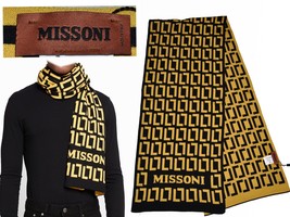 MISSONI Maxi-Sciarpa uomo Hand Made in Iatly EZ08 T1G - £78.57 GBP