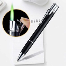 Creative Metal Signature Pen Lighter Windproof Gas Inflatable Jet Lighter Mini P - £9.56 GBP