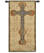 60x26 GOTHIC CROSS Medieval Tapestry Wall Hanging  - £116.29 GBP