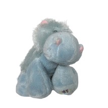 Ganz Lil Kinz Blue Hippo Plush Stuffed Animal No Code HS009 8.5&quot; - $14.89