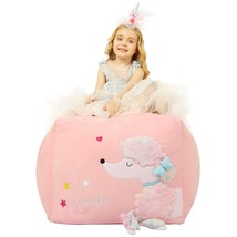 Poodle Toy Organizers And Storage Kids Bean Bag Chair For Girls Room Decorations - £36.17 GBP