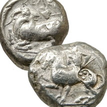 Rider Horse/Goat Rare Kelenderis Cilicia 425 BC Early Greek Stater Silver Coin - £296.35 GBP