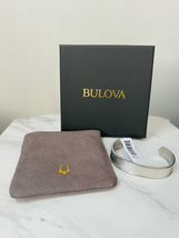 Bulova Precisionist Open Cuff Bracelet, Knurled Texture Design, Silver, NWT - £94.30 GBP