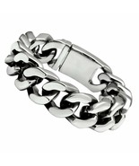 TK442 - High polished (no plating) Stainless Steel Bracelet with No Ston... - £31.49 GBP