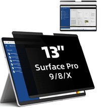 Magnetic Privacy Screen For 13 Inch Surface Pro 9/8/X, Removable Anti Glare Blue - £52.06 GBP