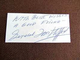 Thomas Tom Stafford Gemini Apollo Nasa Astronaut Signed Auto Stat Cut Jsa Gem - £147.99 GBP