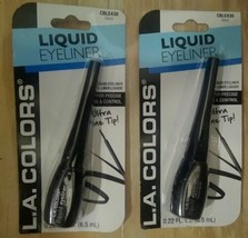 (2)  L.A. Colors Liquid Eyeliner All Day CBLE430 Black - Ultra Fine Tip!... - £7.97 GBP