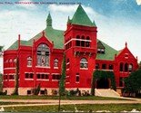 Vtg Postcard 1909 Memorial Hall Northwestern University - Hammon Publishing - £4.78 GBP