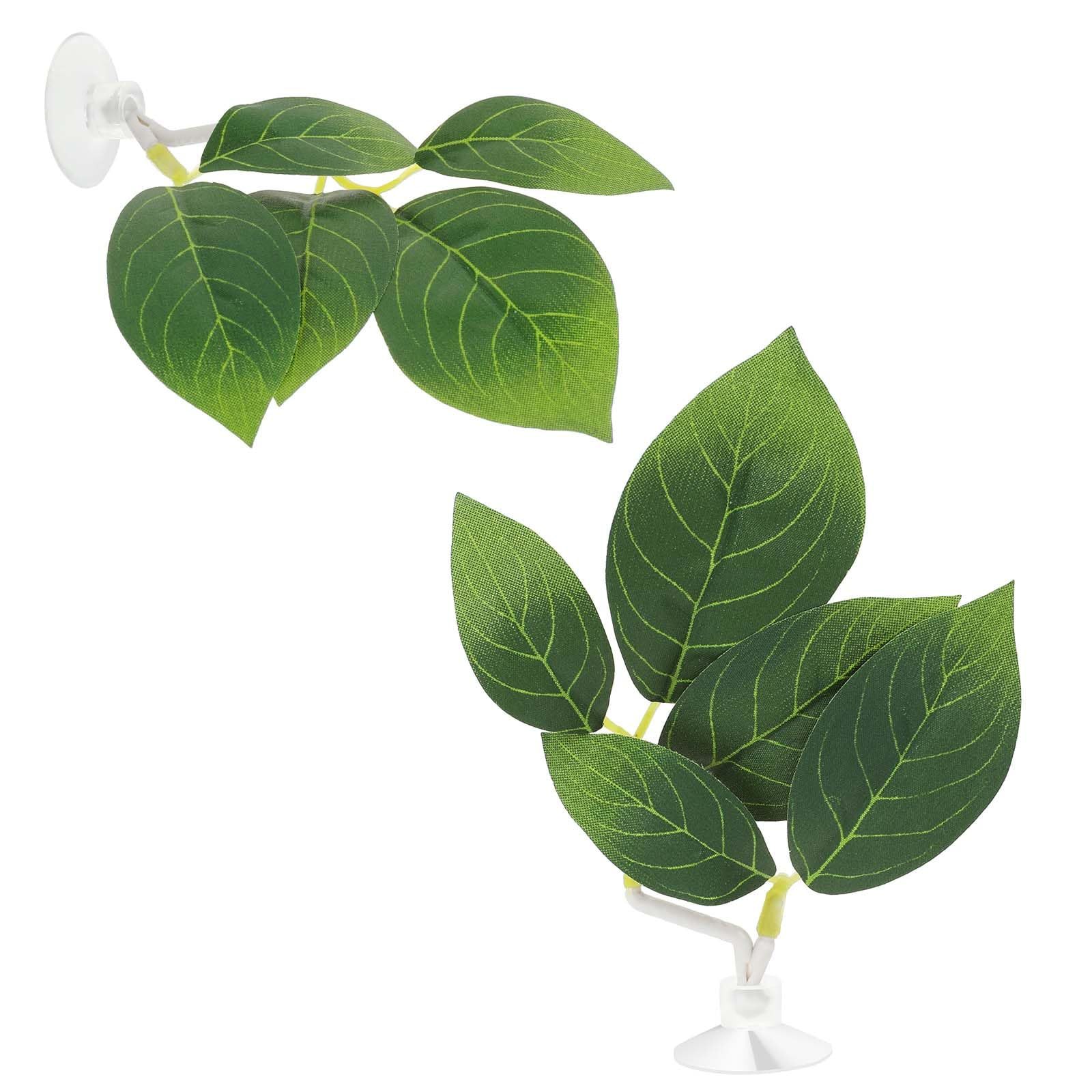 2 Pcs Betta Fish Leaf Pad Fish Tank Accessories Aquarium Décor Simulating The N