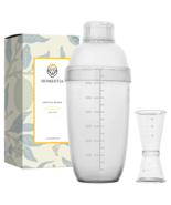 Plastic Cocktail Shaker 3-Piece Drink Mixer w/ Jigger &amp; Lid 24oz Set + F... - $474.99 MXN