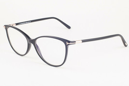 Tom Ford 5616 001 Shiny Black / Blue Block Eyeglasses TF5616-D-B  001 54mm - £151.11 GBP