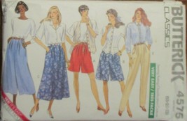 Butterick 4575 Very Easy Pattern Misses Shorts, Skirt, Culottes &amp; Pants Size18-2 - £6.31 GBP