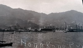 Vintage Negative; Hong Kong Bay; Hong Kong, China; Circa 1912 - £23.48 GBP