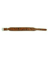 Shwaan Genuine Leather Dog Collar Handmade Floral Handtooled Large 19&quot;- ... - $68.37 CAD