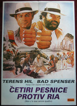 1984 Original Movie Poster Double Trouble Enzo Barboni Bud Spencer Teren... - £30.02 GBP